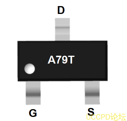 代理PW3407的PMOS管，A79T三極管