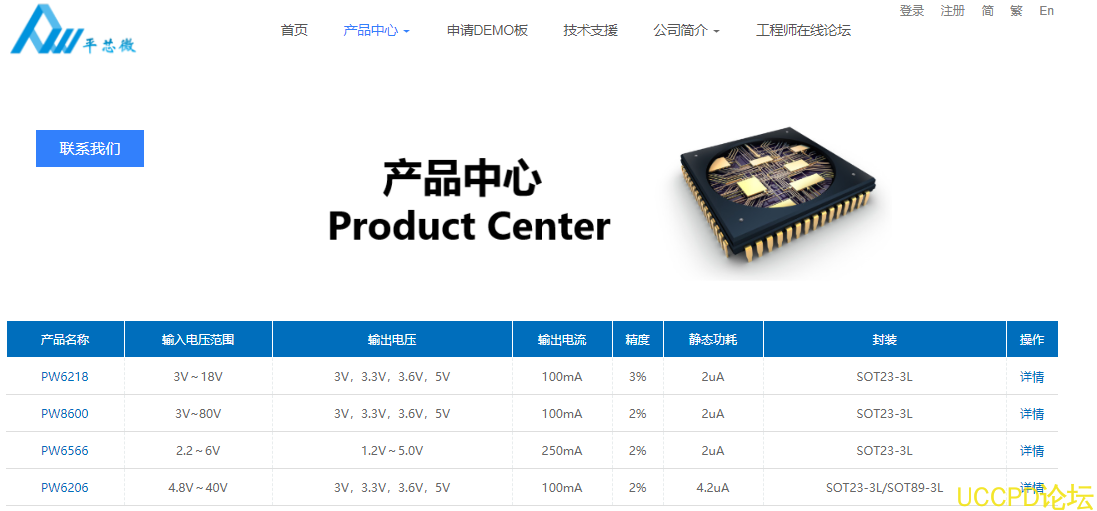 供应PW6206A33HV,40V高输入电压LDO线性稳压器