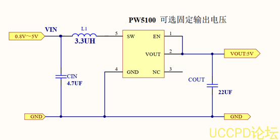 f_12fa154163dfc5eb7d64400883a3c03b.png 1.5V转5V的最少电路的芯片电路图