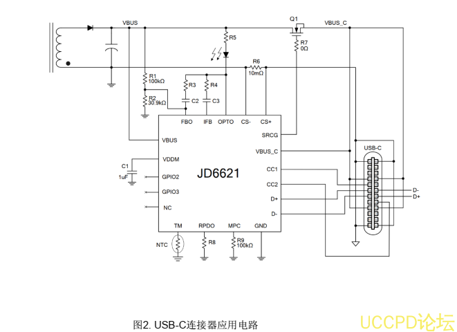 JD6621快速充电协议，带有PPS 控制器的USB-PD3.0