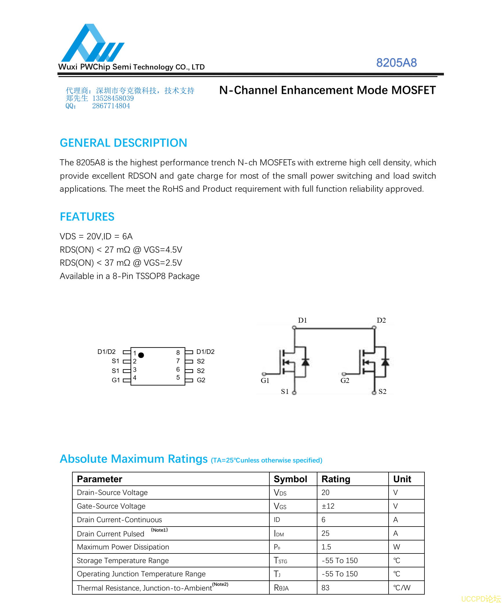 f_1aaa97c0a06c0bf550648278d391468d.png 代理PW8205A8TS芯片,原装现货,技术支援
