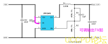 f_b1b308fd2bed8ac843f428c3a776b30f.png 3.3V转1.8V极高效率降压芯片
