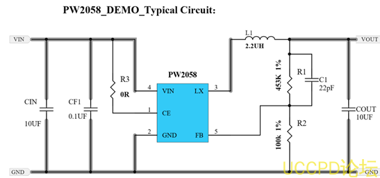 5V降压转3.3V，5V转3V电路图芯片