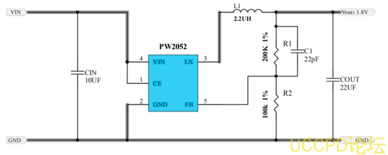 5V降压转3.3V，5V转3V电路图芯片