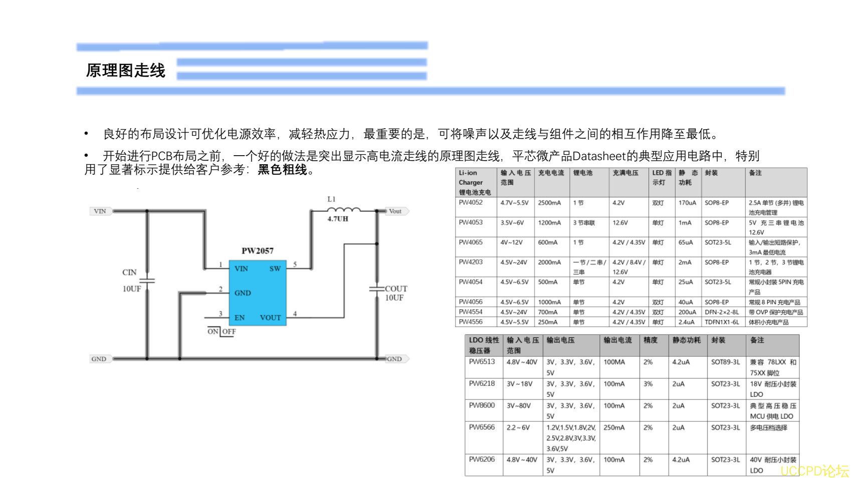 锂电池3.7V降压电路图的PCB设计过程PW2057