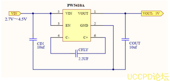 3.7V升压5V，3.7V转5V电路图芯片