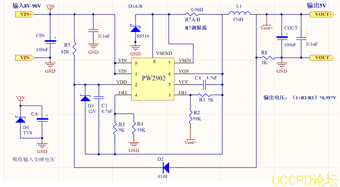 60V 降壓5V，60V降壓3.3V，60V降壓3V開關降壓芯片和LDO