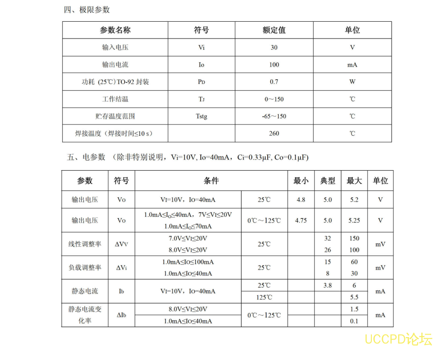 78L05高耐压版本40V规格书