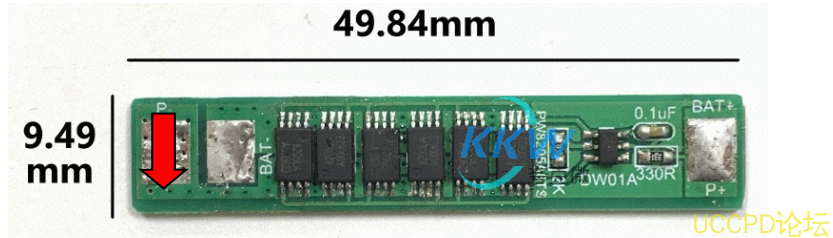 单节锂电池保护方案板， 10A 过流  78号 DW01A
