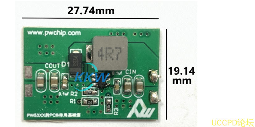 71号 3V-5V 升压 8.4V0.5A 电路板， PW5300  