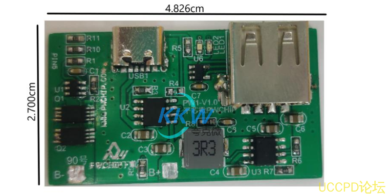 95号电路板适用于 3.7V 锂电池电压，输出5V 