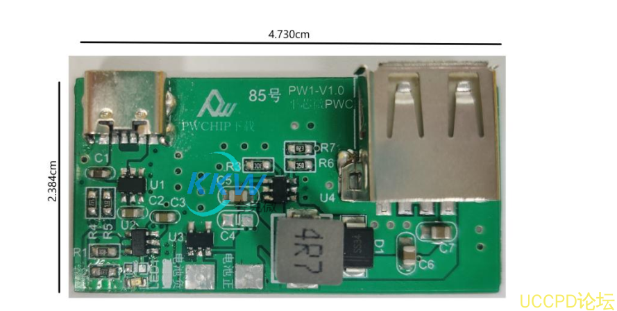 85号板  5V 1A的输出电流，带有过压保护电路