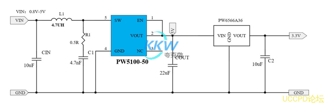 62号  干电池锂电池升降压 3.6V0.2A 恒压输出电路板  