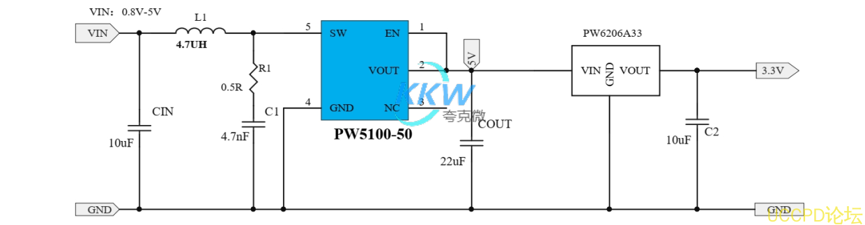 干电池锂电池升降压 3.3V0.3A 恒压输出电路板 61号板