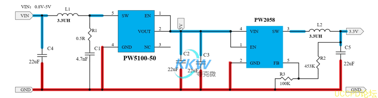 f_6729f2b7e2702831891771888d7bce1e.png 63号 干电池锂电池升降压 3.3V0.5A 恒压输出电路板
