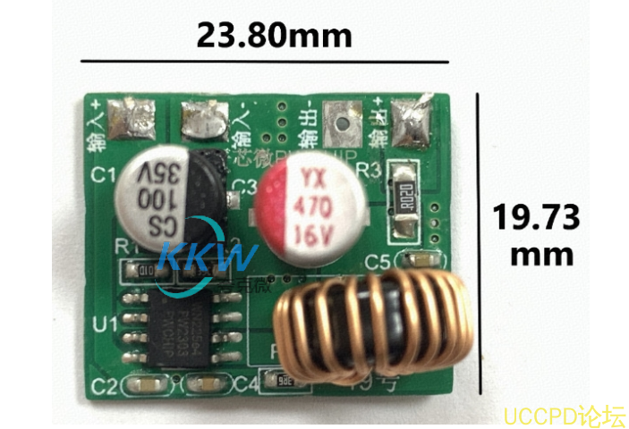 f_acfbaaa3fb727c68cd3b60e43fd13d4f.png 49号板  PW2303 降压电路板
